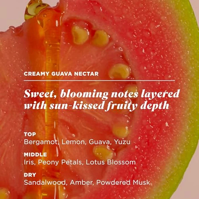 Caress Creamy Guava Nectar Moisturizing Body Wash with Pump, Serum-Infused Formula with Vitamin C, Fruity Citrus Woody Long Lasting Fragrance, Dermatologist Tested, 20 fl oz (4 Pack) by Caress - Image 4