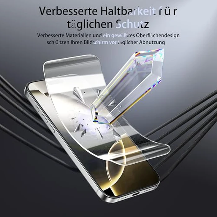 JUVENPROTO 3 Pack for Samsung Galaxy Z Flip4 TPU Films Screen Protectors, Fingerprint Unlock, HD Clear, Anti Scratch, Bubble Free, Ultra Thin, Easy Installation for Z Flip4 by JUVENPROTO - Image 2