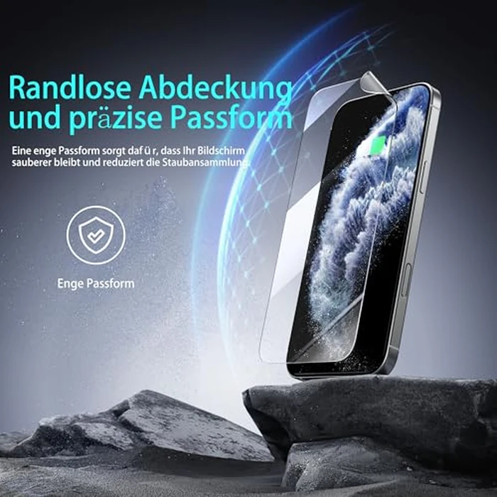 JUVENPROTO 3 Pack for Samsung Galaxy Z Flip4 TPU Films Screen Protectors, Fingerprint Unlock, HD Clear, Anti Scratch, Bubble Free, Ultra Thin, Easy Installation for Z Flip4 by JUVENPROTO - Image 3
