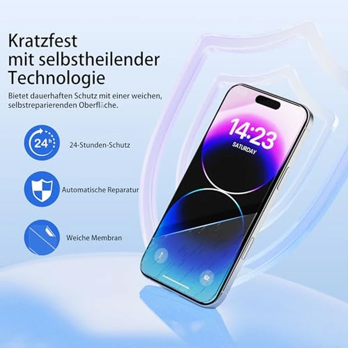 JUVENPROTO 3 Pack for Samsung Galaxy Z Flip4 TPU Films Screen Protectors, Fingerprint Unlock, HD Clear, Anti Scratch, Bubble Free, Ultra Thin, Easy Installation for Z Flip4 by JUVENPROTO - Image 6