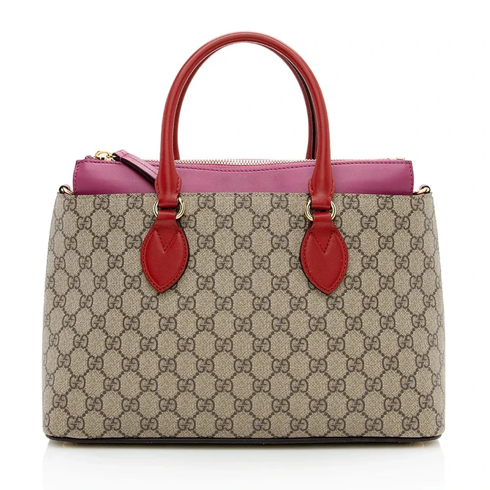 Gucci GG Supreme Small Tote - Coated Canvas - Beige by Gucci - Refurbished - Excellent condition