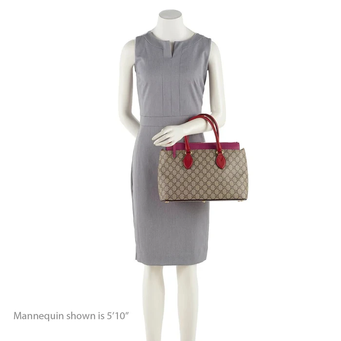 Gucci GG Supreme Small Tote - Coated Canvas - Beige by Gucci - Image 5