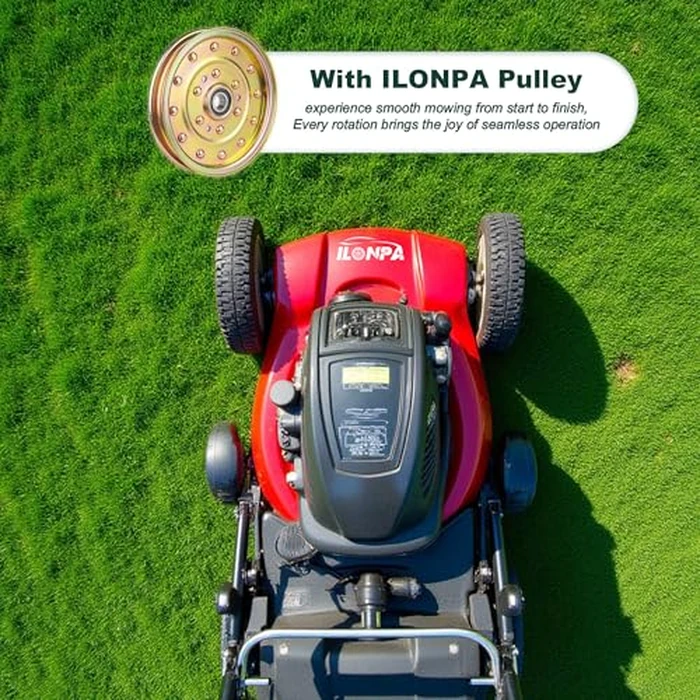 ILONPA 1-633109 Flat Idler Pulley for Exmark Toro 116-4667 126-7685 for Lazer Z AS AC HP Toro Z Master 52 60 72 inch Deck (2 Pack) by ILONPA - Image 4