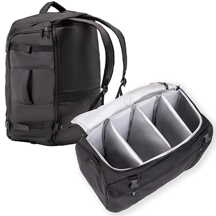 Athletico SneakerBox - Premium Sneaker Travel Duffel Bag/Backpack - For Shoes, Clothes, and Gym (Black) by Athletico - Used - Very Good condition