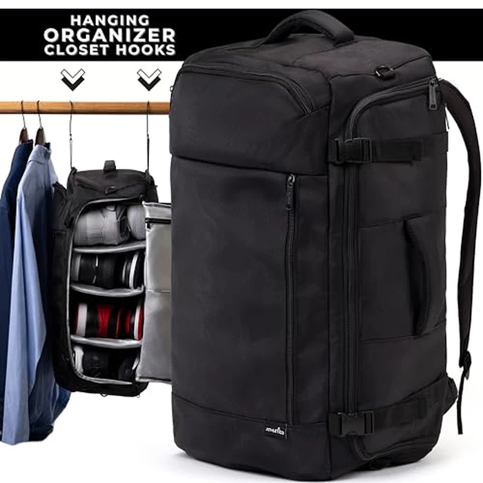 Athletico SneakerBox - Premium Sneaker Travel Duffel Bag/Backpack - For Shoes, Clothes, and Gym (Black) by Athletico - Image 2