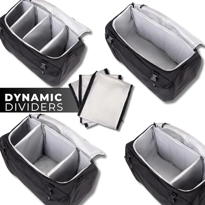 Athletico SneakerBox - Premium Sneaker Travel Duffel Bag/Backpack - For Shoes, Clothes, and Gym (Black) by Athletico - Image 6