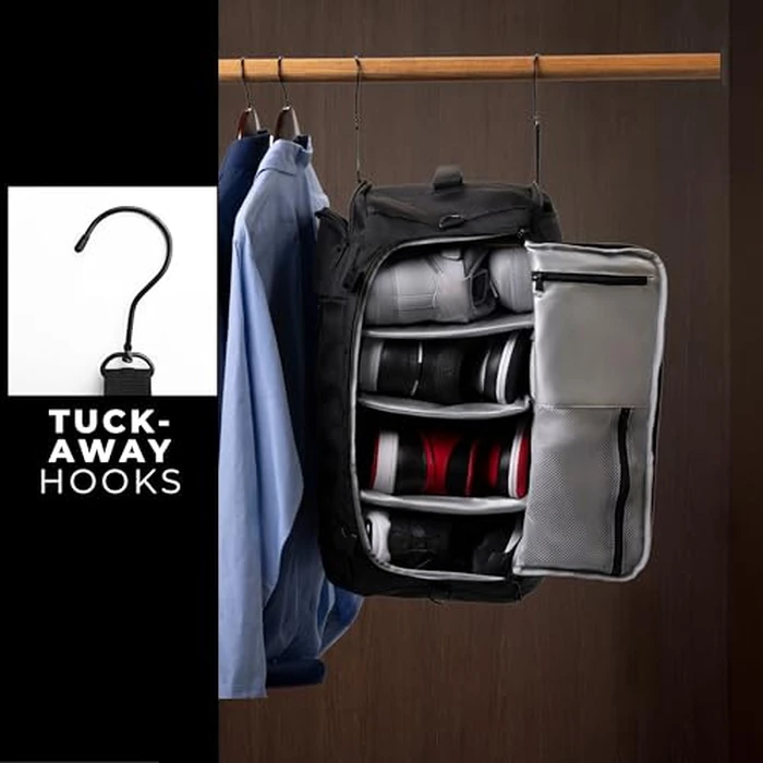 Athletico SneakerBox - Premium Sneaker Travel Duffel Bag/Backpack - For Shoes, Clothes, and Gym (Black) by Athletico - Image 7