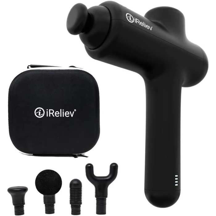 iReliev Percussion Massage Gun - Black by iReliev - Refurbished - Premium condition - CA$199.59