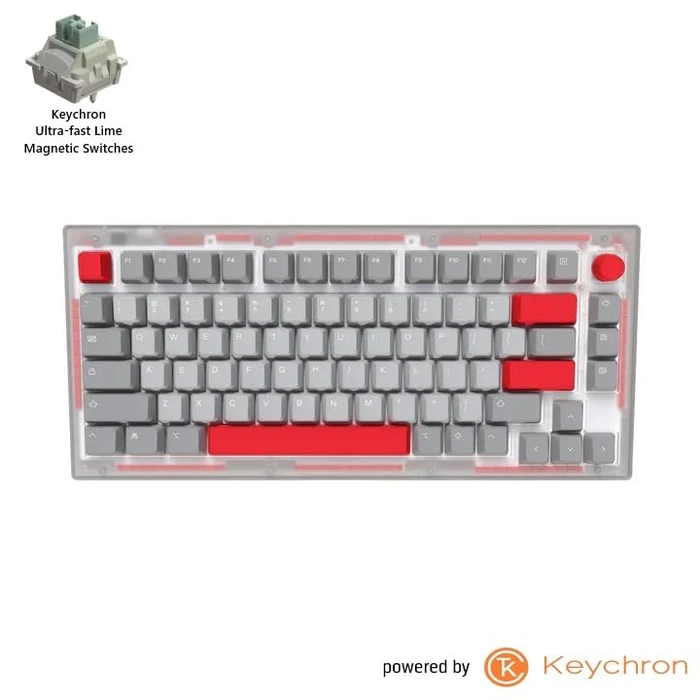 ONEofZERO Si75-HE High Performance Wired RGB Hall-Effect Keyboard - Keychron Hall Effect Switches for Gaming, 75% Layout, Rotary Knob, Modular, Silicone Gasket Mount, Compatible with Windows and Mac by ONEofZERO - Image 2