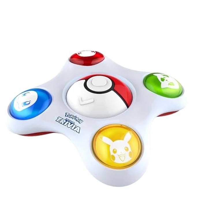 Pokemon Trainer Trivia - Electronic Guessing Game, 1000 Questions, Virtual Game Master, 3 Difficulty Levels, Solo & Multiplayer, Kids 7+, 1-4 Players Brown Box Packaging by Zanzoon - Used - Like New condition - US$17.95