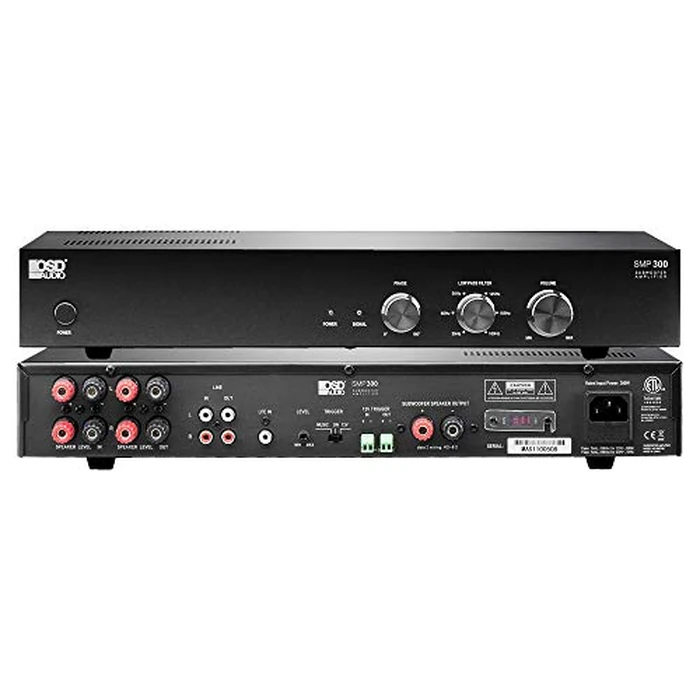 OSD Audio SMP300 Class D Subwoofer Amplifier, 500W Max Power, Digital Mono Amp for Passive Subwoofers, Adjustable Crossover, Phase and Volume, LFE Line-in by OSD Audio - Image 1
