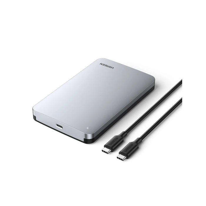 UGREEN USB C Hard Drive Enclosure, Tool-Free 2.5 Inch External SSD Enclosure USB 3.1 Gen 2 Type C to SATA HDD Case Designed for SATA III II I Up to 6TB, Support UASP, Aluminum Case Heatsink by UGREEN - Image 1