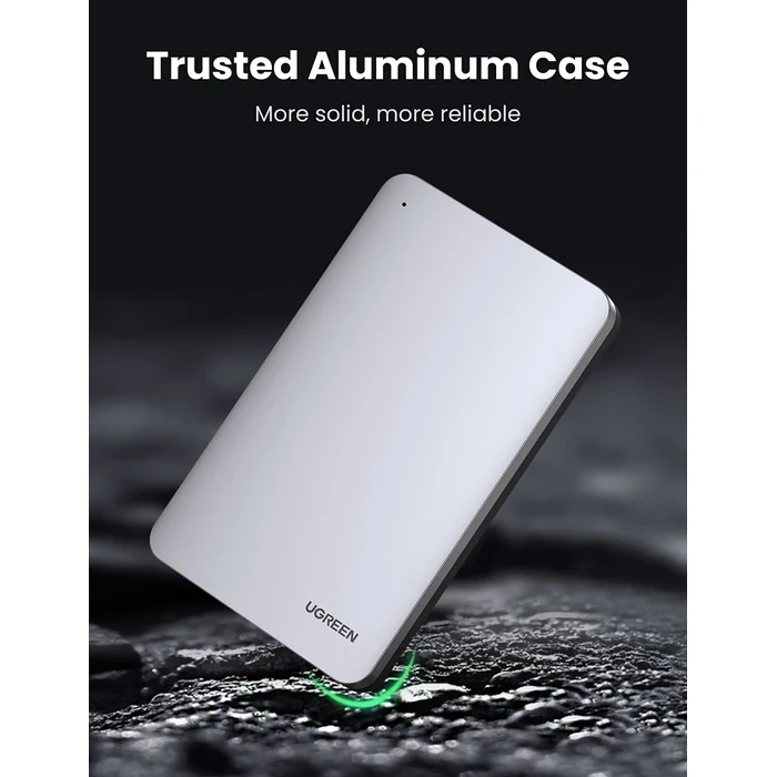 UGREEN USB C Hard Drive Enclosure, Tool-Free 2.5 Inch External SSD Enclosure USB 3.1 Gen 2 Type C to SATA HDD Case Designed for SATA III II I Up to 6TB, Support UASP, Aluminum Case Heatsink by UGREEN - Image 7