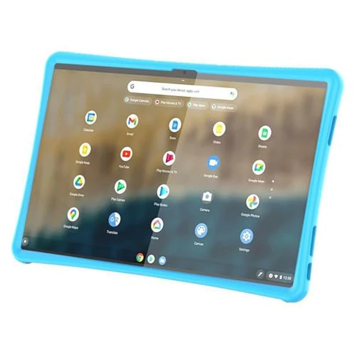 INSOLKIDON Compatible with Lenovo Chromebook Duet 3 / Duet 370 (11 inch) Tablet Case Full Coverage Ultra Slim Silicone Shockproof Lightweight Cover Case Support Protective Sleeve (Black) by INSOLKIDON - Image 2