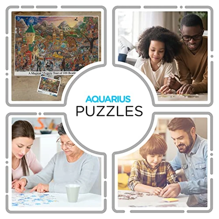 AQUARIUS Beatles 3000 Piece Jigsaw Puzzle for Adults - Magical Mystery Tour with 100 Hidden Songs 32"x45" Beatle Music Merchandise Gift by AQUARIUS - Image 4