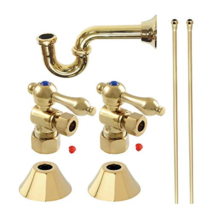 Kingston Brass CC53302LKB30 Trimscape Traditional Plumbing Sink Trim Kit with P-Trap in Polished Brass by Kingston Brass - Used - Like New condition - US$118.87