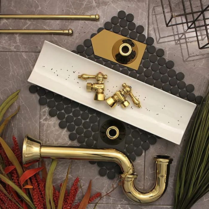 Kingston Brass CC53302LKB30 Trimscape Traditional Plumbing Sink Trim Kit with P-Trap in Polished Brass by Kingston Brass - Image 2