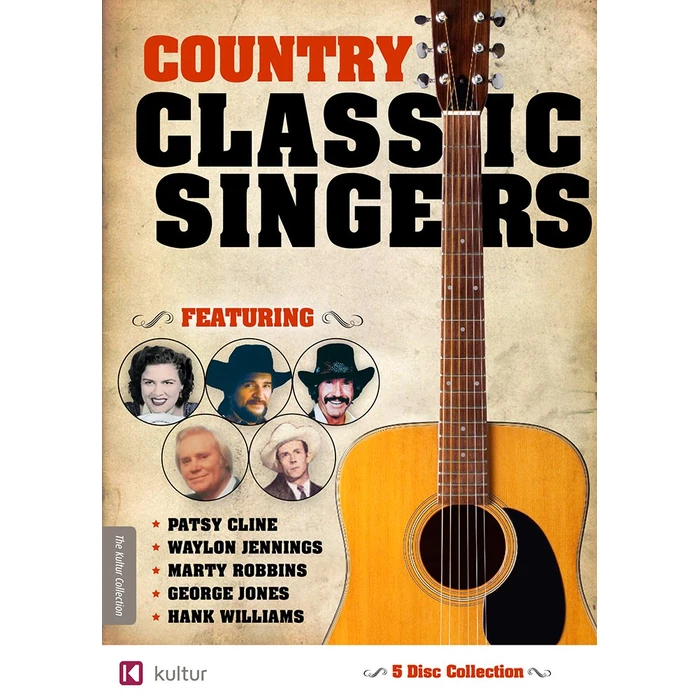 Country Classic Singers: Marty Robbins, George Jones, Hank Williams, Patsy Cline, Waylon Jennings 5 DVD Set by UNIVERSAL MUSIC GROUP - Image 1