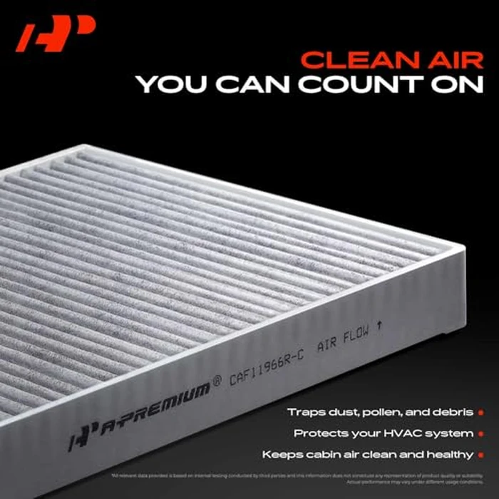 A-Premium Cabin Air Filter with Activated Carbon Compatible with Dodge, Chrysler, Nissan, Infiniti, Volkswagen & Ram model - Grand Caravan, Town & Country, Titan, Armada, Q50, G37, QX80, Q60, M35 by A-Premium - Image 3