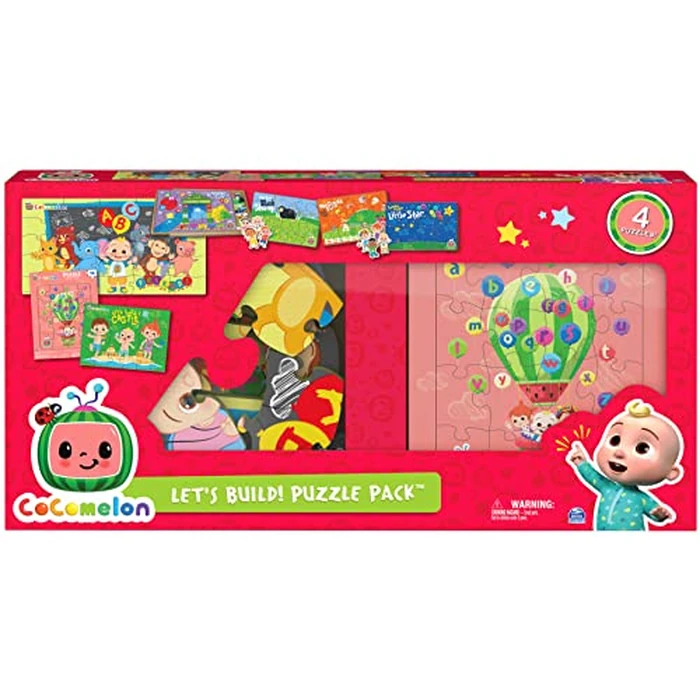CoComelon, 7-Pack Jigsaw Puzzle Mega Bundle Includes Foam Wood Inlay Puzzles Featuring JJ & Friends from The Netflix YouTube Show, for Kids Ages 4+ by Spin Master Games - Image 2