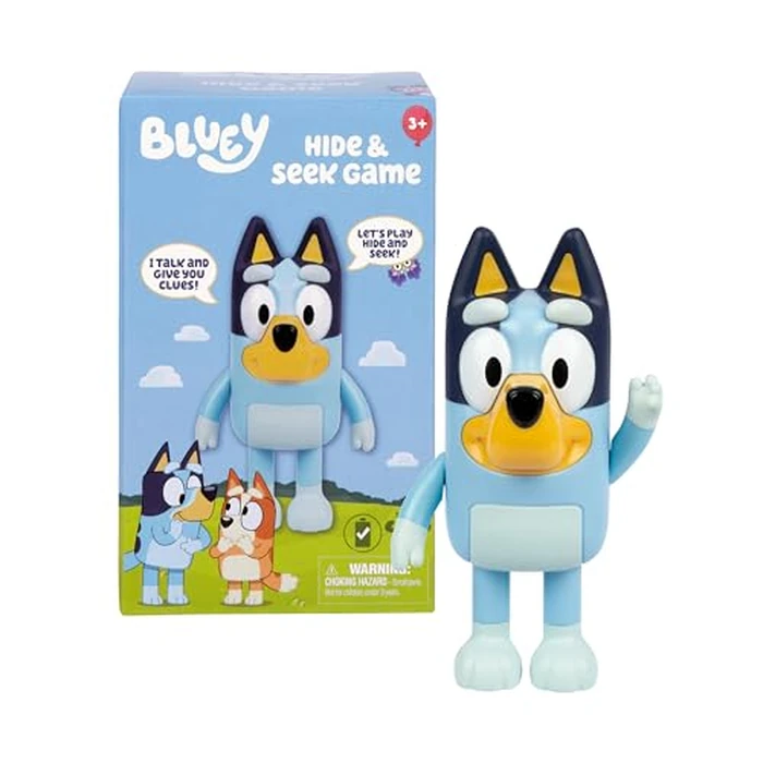 Bluey Game Hide and Seek Electronic Figure, Articulated, Musical Kids Figurines with Dance Mode, Interactive Toys for Kids, Toddler Figurine Toys for Ages 3+ by Bluey - Image 1