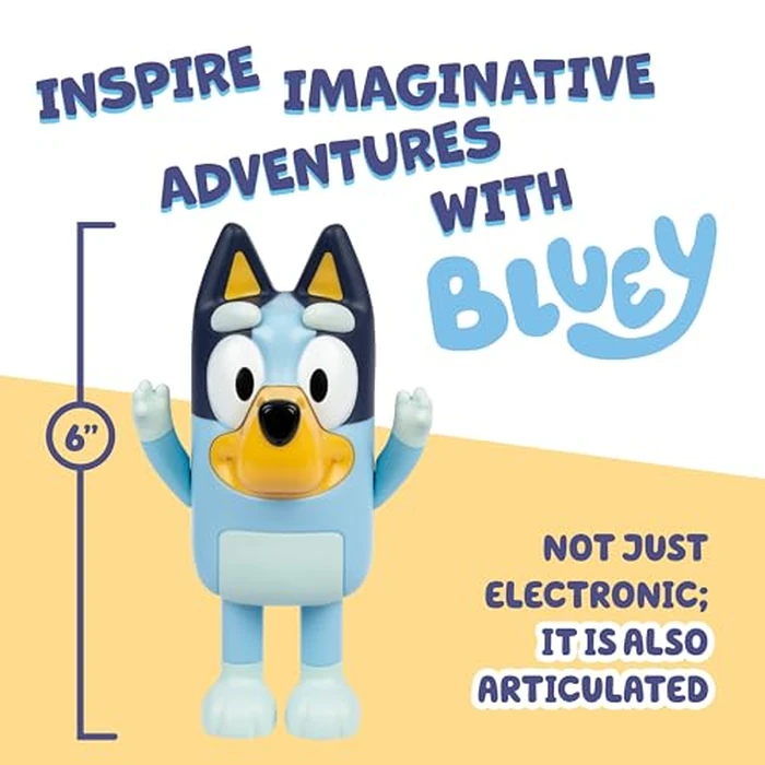 Bluey Game Hide and Seek Electronic Figure, Articulated, Musical Kids Figurines with Dance Mode, Interactive Toys for Kids, Toddler Figurine Toys for Ages 3+ by Bluey - Image 6