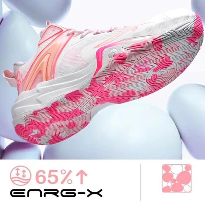 ZHNSHM Basketball Shoes for Women Fashion High Top Athletic Sneakers Lightweight Volleyball Shoes Walking Running Outdoor Sport Shoes Pink by ZHNSHM - Image 5