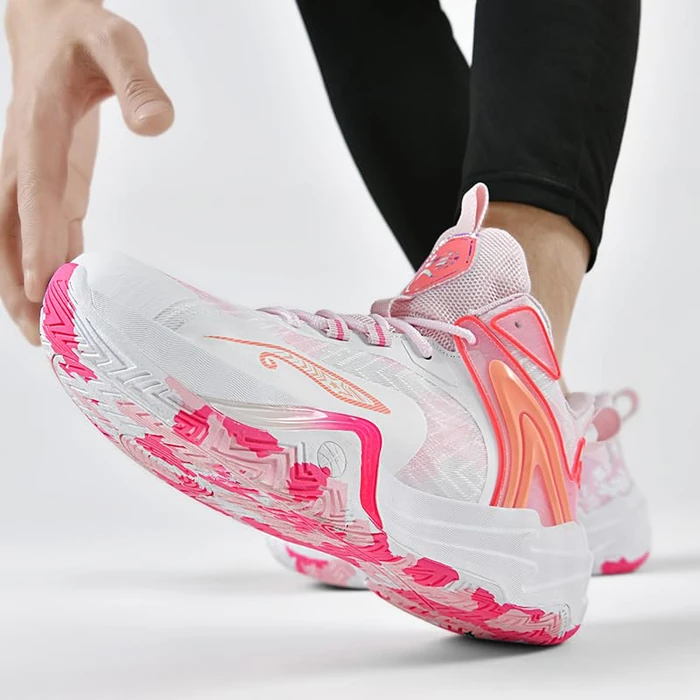 ZHNSHM Basketball Shoes for Women Fashion High Top Athletic Sneakers Lightweight Volleyball Shoes Walking Running Outdoor Sport Shoes Pink by ZHNSHM - Image 7