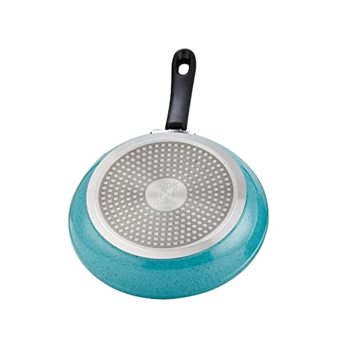 Cook N Home Pots and Pans Nonstick Cookware Set 12-Piece, Kitchen Cooking Set with Frying Pans and Saucepans, Induction Compatible, Turquoise by Cook N Home - Image 2