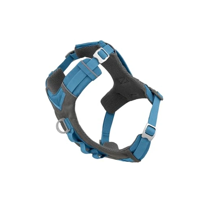 Kurgo K01933 Dog Harness for Large, Medium, & Active Dogs, Pet Hiking Harness for Running & Walking, Everyday Harnesses for Pets, Reflective, Journey Air, Blue/Grey 2018, Small by Kurgo - Used - Acceptable condition - CA$25.33