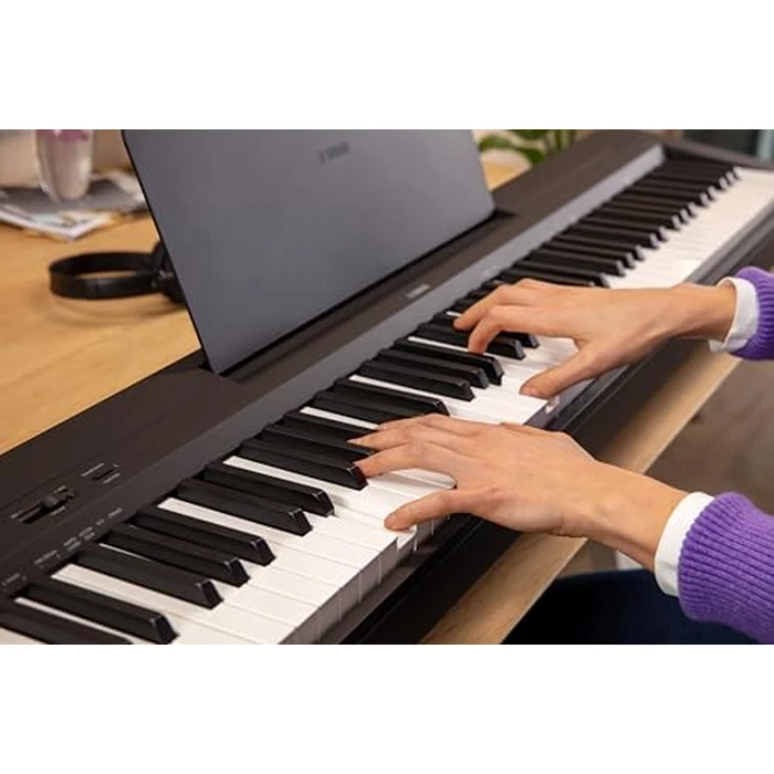 Yamaha 88-Key Digital Piano with Weighted Keys, Compact Design, Bluetooth, Keyboard, Music Rest, Sustain Foot Switch, and Built-in Speakers for Home Practice or Travel P145BT by Yamaha - Image 6