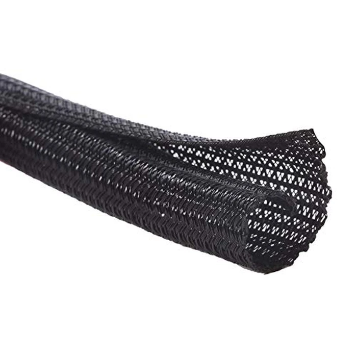 Alex Tech 10ft - 1/4 inch Cord Protector Wire Loom Tubing Cable Sleeve Split Sleeving For USB Cable Power Cord Audio Video Cable - Protect Cat From Chewing Cords - Black by Alex Tech - Used - Like New condition - US$7.19