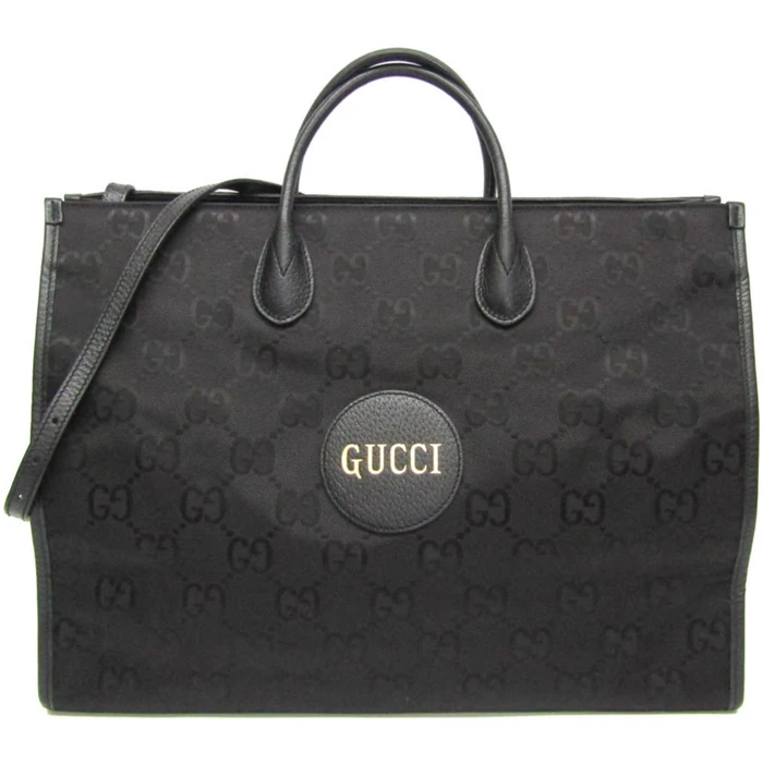 Gucci Nylon Canvas Leather Handbag Shoulder Bag - Nylon - Black by Gucci - Refurbished - Excellent condition - US$1200.99