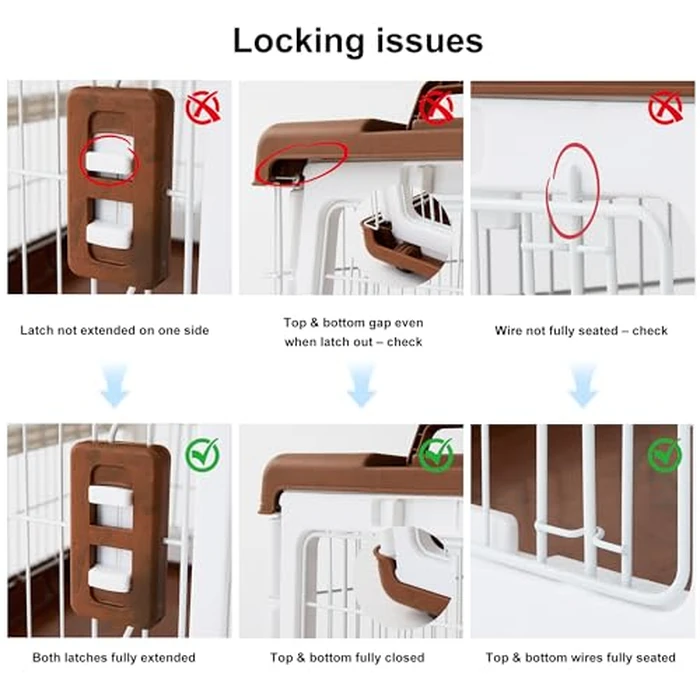 ZOMISIA Collapsible Dog Crate for Dogs - 28" L Heavy Duty Dog Kennel No Tools Required with 4 Sides Steel Foldable Cage for Dogs Indoor Furniture, Portable Carrier with 2 Smooth Wheels, Beige by ZOMISIA - Image 4