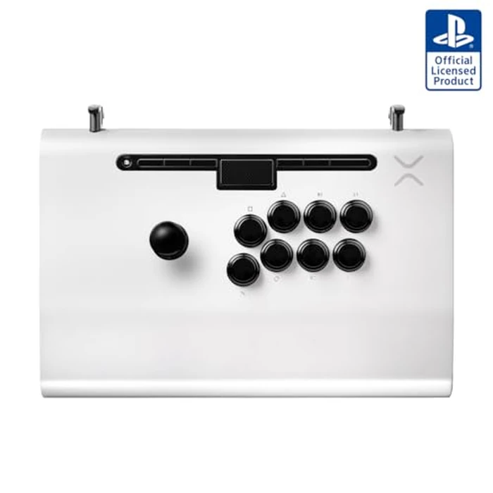 Victrix Pro FS Playstation Esports Fight Stick for PS4, PS5, PC, Durable Aluminum, Sanwa Denshi Buttons, Ergonomic Wrist Slope, Detachable Joystick, Tournament Grade for Fighting Games (White) by PDP - Image 1