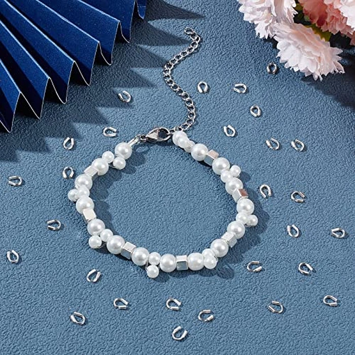 Beebeecraft 40Pcs 925 Sterling Silver Wire Guardian U Shape Wire Guard Loops 0.6mm Thread Protector for Jewelry Making Earring Bracelet Necklaces by Beebeecraft - Image 4