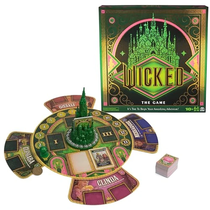 Spin Master Games, Wicked: The Game, An Original Concept Based on the New Movie Wicked, Begin Your Amazafying Adventure with Glinda & Elphaba, for Fans of Musicals, 2-4 Players, for Ages 10 & Up by Spin Master Games - Used - Acceptable condition - CA$16.86