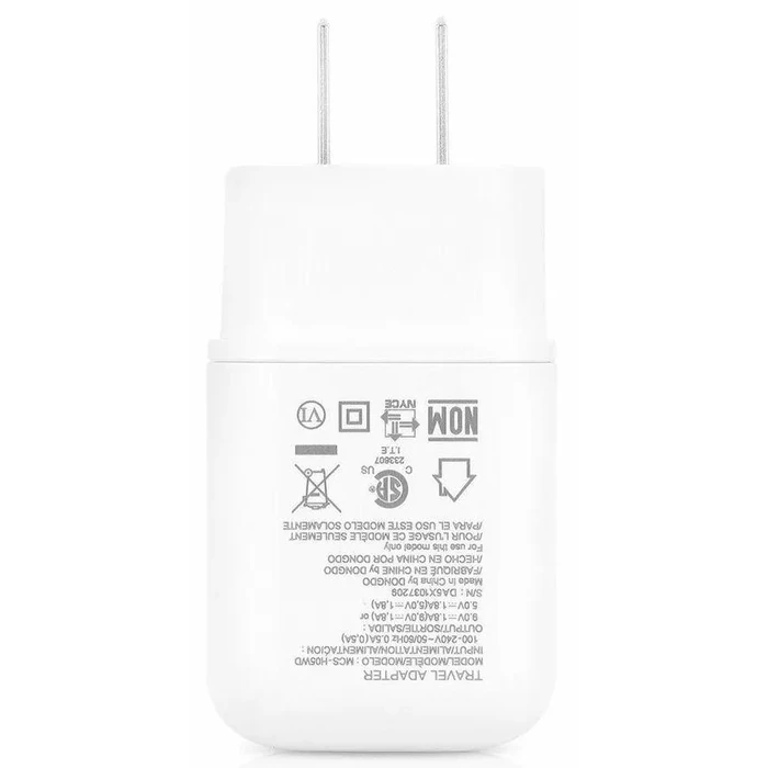 LG Travel Adapter MCS-H05WD (Bulk Packaging) - White by LG - Image 3
