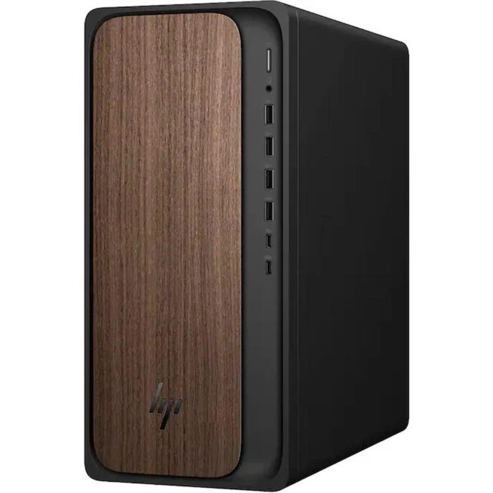 HP OmniDesk M03-0054 Desktop AI PC - Intel Core Ultra 7 265 2.4GHz - 1TB - Dark Wood - 16GB RAM by HP - Image 3