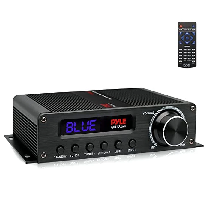Pyle Stereo Amplifier - 100W Bluetooth Home Audio Receiver with 5.1 Channel, Perfect for Home Theater, Studio, Office, w/HDMI ARC, AUX, FM Antenna, Subwoofer Speaker Input, 12V Adapter by Pyle - Used - Very Good condition