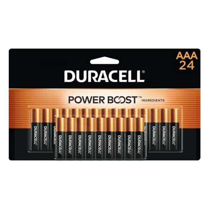 Duracell Coppertop AAA Batteries with Power Boost Ingredients, Triple A Batteries, 24 Count (Pack of 1) for Household and Office Devices, Alkaline AAA Battery by DURACELL - Image 1