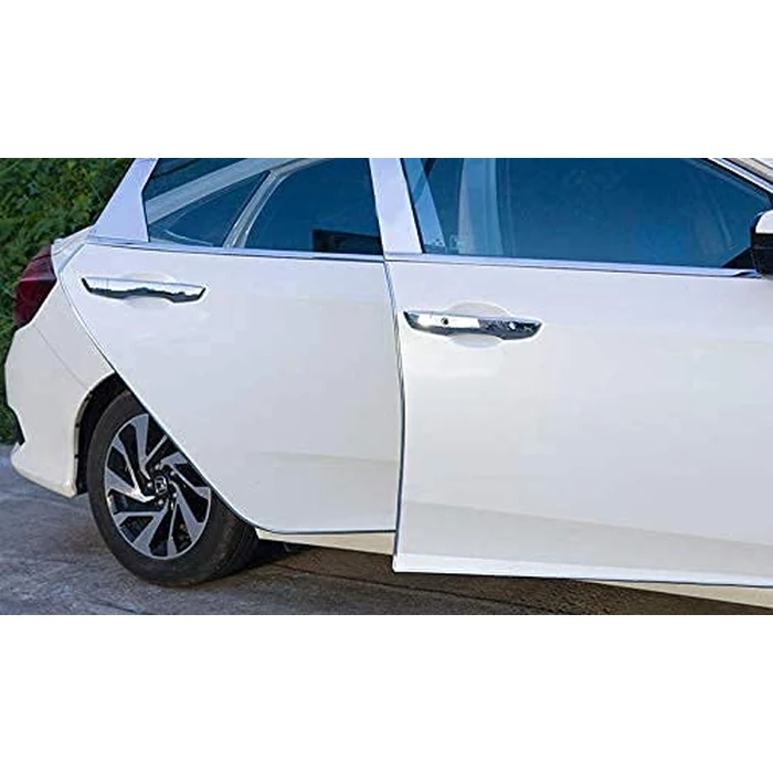 Car Door Edge Guards16FT(5M) U Shape Trim Molding Electroplated Glossy Rubber Seal Protector with Fits Most Cars(electroplated Silver) by FZD - Image 6