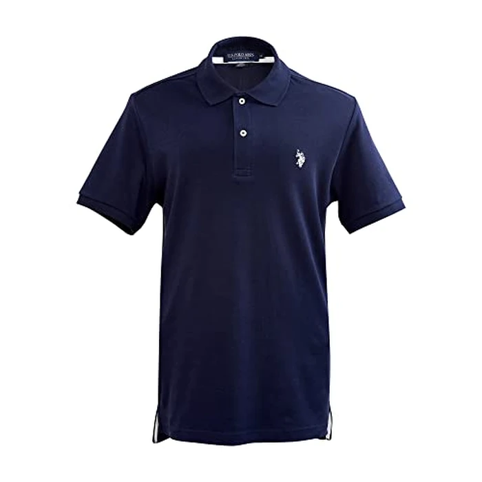 U.S. Polo Assn. Men's Solid Interlock Polo Navy/White Large by U.S. POLO ASSN. - Used - Like New condition - US$15.04
