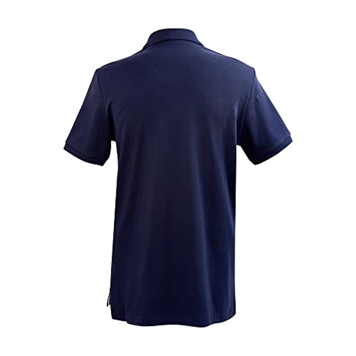 U.S. Polo Assn. Men's Solid Interlock Polo Navy/White Large by U.S. POLO ASSN. - Image 2