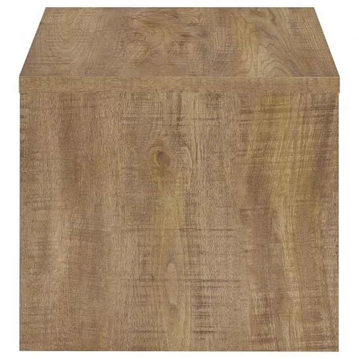 Coaster Home Furnishings - Canoga - Wood - End Table with Square Flat Top, U-Shaped Frame and Rustic Style - Living Room - 23.5-Inch - Mango - 706357 by Coaster Fine Furniture - Image 5