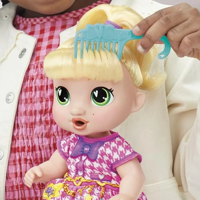 Baby Alive Bubbly Tea Party LaLa GooGoo Doll with Teapot Accessories, Blonde Hair, 11 Inches, Toys for 3 Year Old Girls and Boys & Up by Baby Alive - Image 7