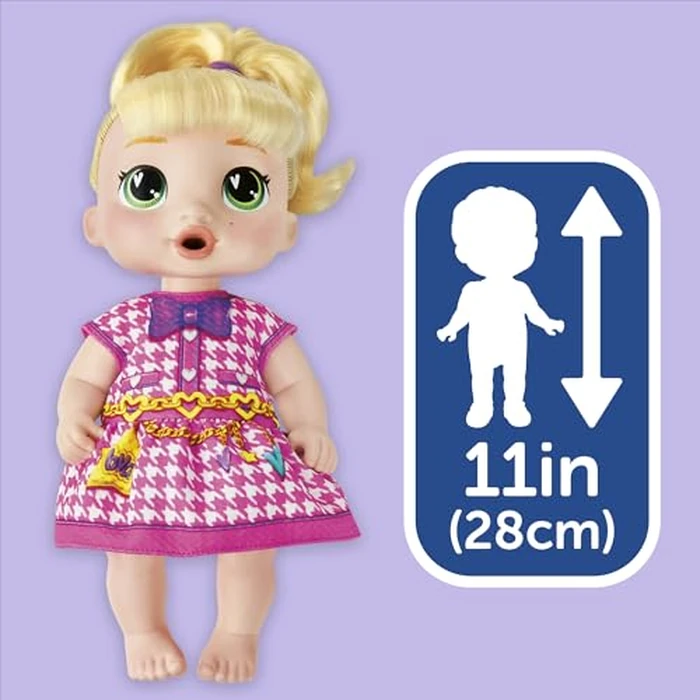 Baby Alive Bubbly Tea Party LaLa GooGoo Doll with Teapot Accessories, Blonde Hair, 11 Inches, Toys for 3 Year Old Girls and Boys & Up by Baby Alive - Image 8