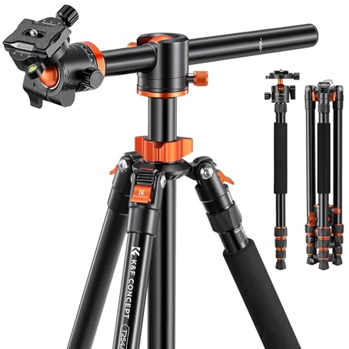 K&f Concept Camera Tripod 66 Inch Portable Aluminium Monopod 4 Section Professional Tripods with 360 Degree Ball Head Quick Release Plate Compatible with Canon Nikon Sony DSLR Cameras DV by K&F CONCEPT - Used - Very Good condition - CA$91.35