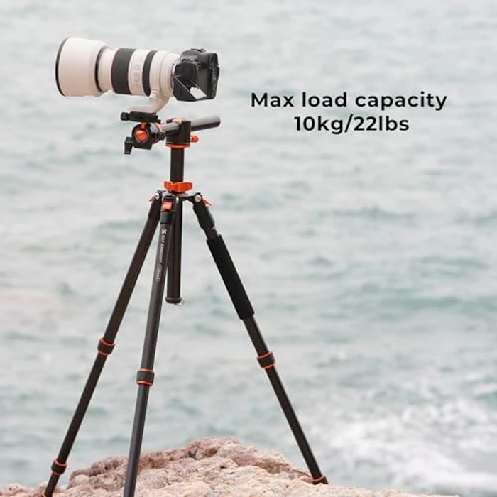 K&f Concept Camera Tripod 66 Inch Portable Aluminium Monopod 4 Section Professional Tripods with 360 Degree Ball Head Quick Release Plate Compatible with Canon Nikon Sony DSLR Cameras DV by K&F CONCEPT - Image 4