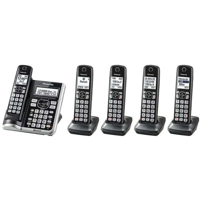 Panasonic KX-TG885SK HD Link2Cell Cordless Telephone with Digital Answering Machine - Black by Panasonic - Refurbished - Acceptable condition - US$100.49
